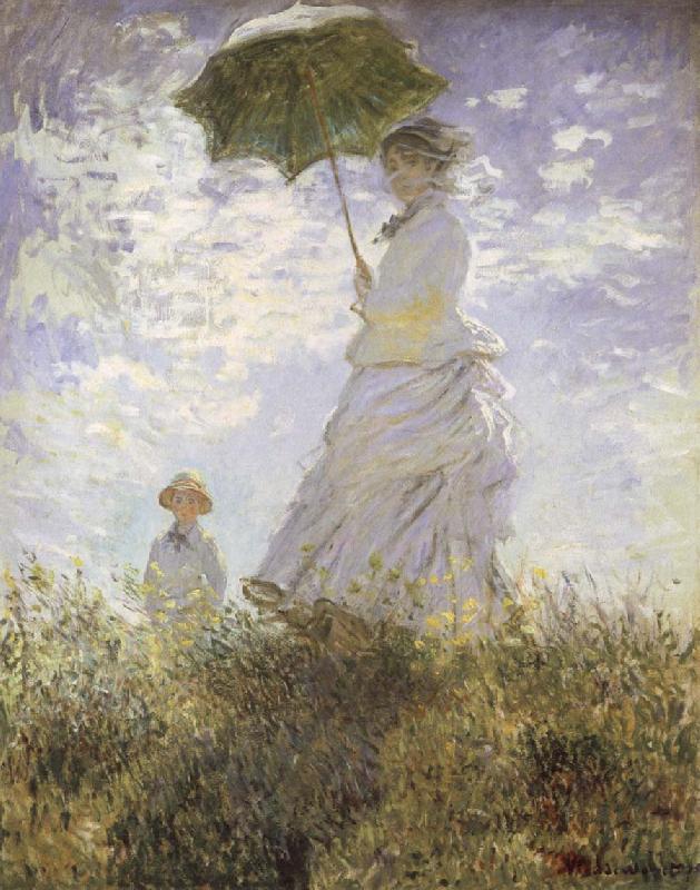 Claude Monet The Walk,Lady iwth Parasol